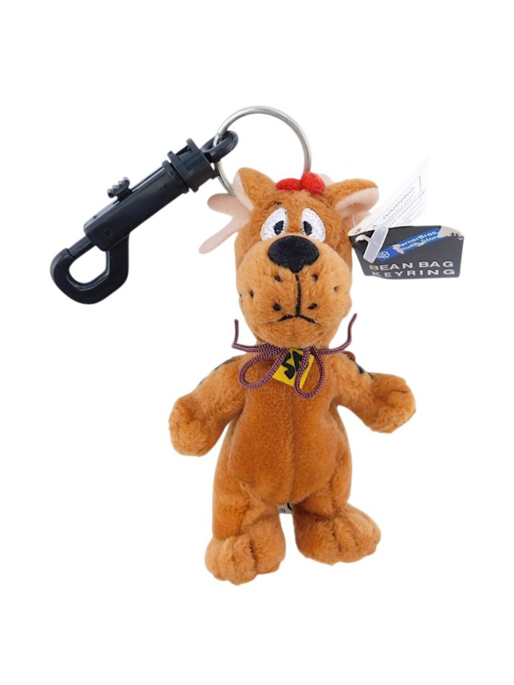 Rare 1998 w/ tag Scooby Doo Plush Key chain Warner Bros. Studio Stores Exclusive